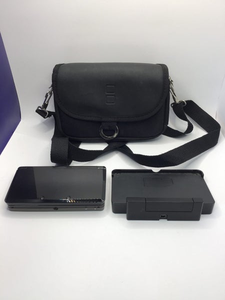 * Black Nintendo 3DS Console w/ 2GB SD Card, Cradle & Case! * Carousel 1