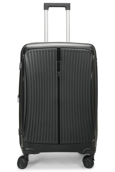 Caselite Quest 65cm Hardside Checked Suitcase Black Carousel 2