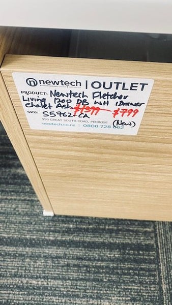 1200 FLETCHER LIVING WALL HUNG 1 DRAW DOUBLE BASIN VANITY IN CHALET ASH Carousel 4