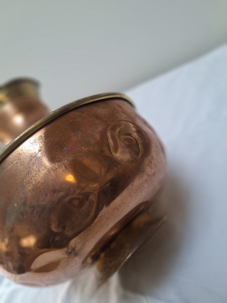 Antique copper and brass water pitcher, Made in England Carousel 5