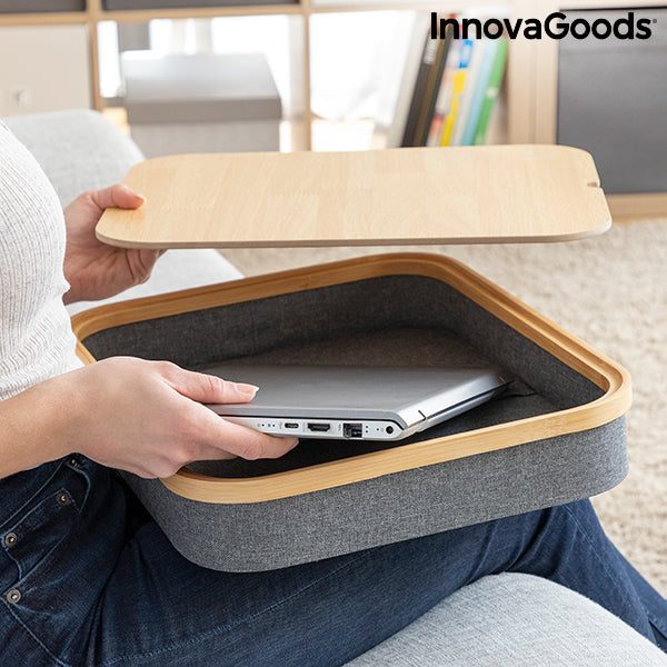 Portable Laptop Desk with Storage Tray Larage InnovaGoods Carousel 14