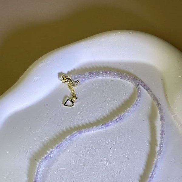 Purple Kunzite Pendant Beads Necklace Carousel 4