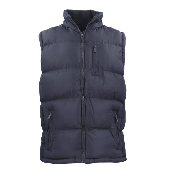 New Men's Thick Puffy Puffer Sleeveless Jacket Winter Thick Vest Quilted Jack... Carousel 1