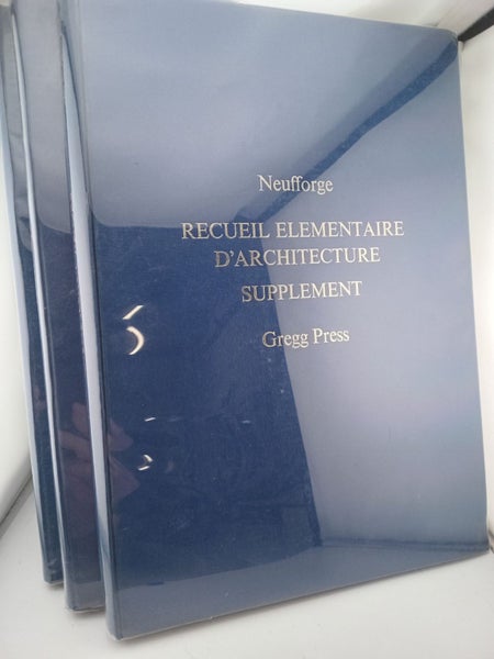 Recueil Elementaire d'Architecture (8 volumes + supplement in 3 books) by Sie...64297208194307110