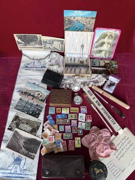 Estate hoard huge lot of Jewellery Sterling Silver, Coins, Stamps, Watches, Gems Carousel 2