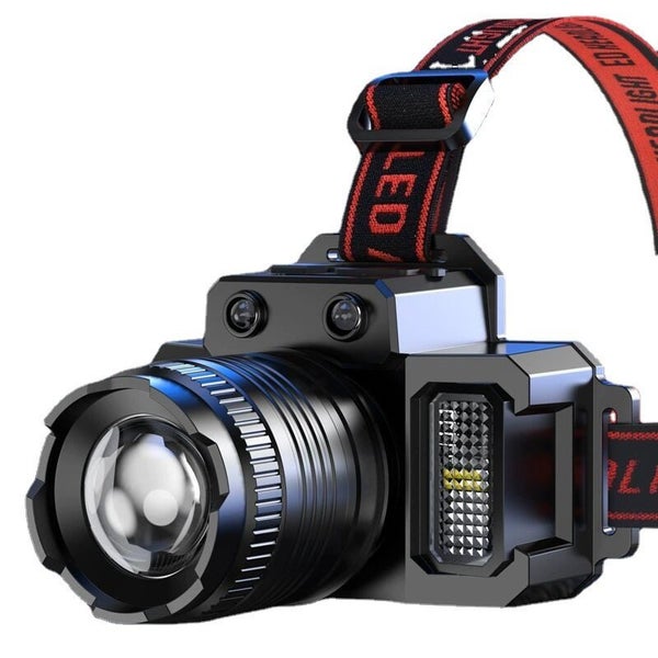 LED Head Lamp Flashlight USB Rechargeable Head Lamp Adjustable Focus Sense Head Carousel 1