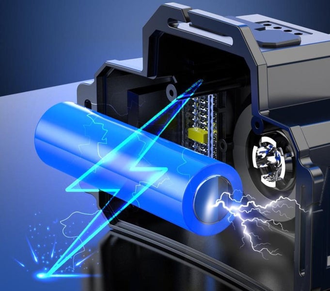 LED Head Lamp Flashlight USB Rechargeable Head Lamp Adjustable Focus Sense Head Carousel 7