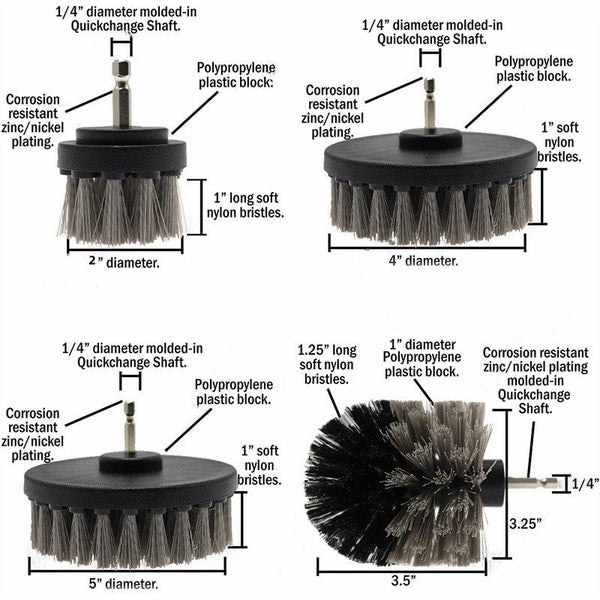 18Pcs Car Cleaning Set with Towel Glove Brushes Drill Brush Car Inner and Outer Carousel 2