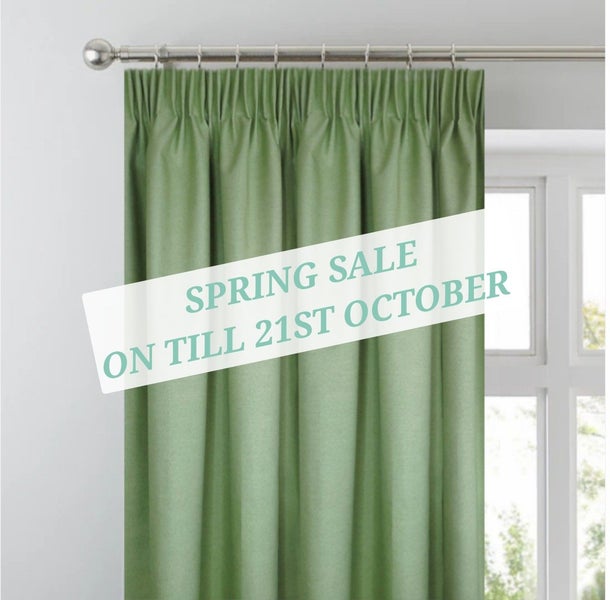 100% BLACKOUT Curtains *A PAIR* 2.2-3.1m (gathered width) x 2.4m drop Carousel 1