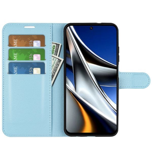 Xiaomi Poco X4 Pro 5G Pu Wallet Case [Lightblue] Carousel 5