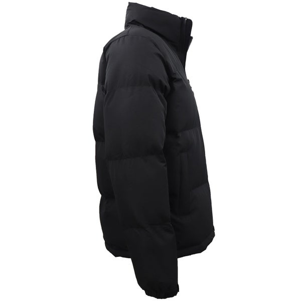 Men's Black Heavy Puffer Jacket - Fur Lined Winter Coat with Zip Pockets Carousel 2
