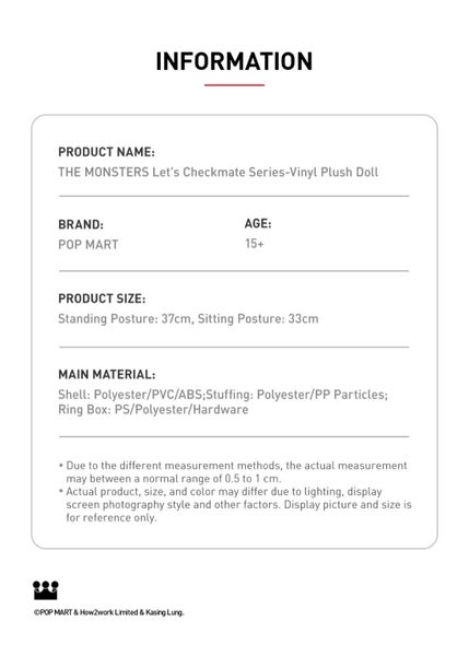 THE MONSTERS LABUBU Let’s Checkmate Vinyl Plush Doll - BRAND NEW! Carousel 8