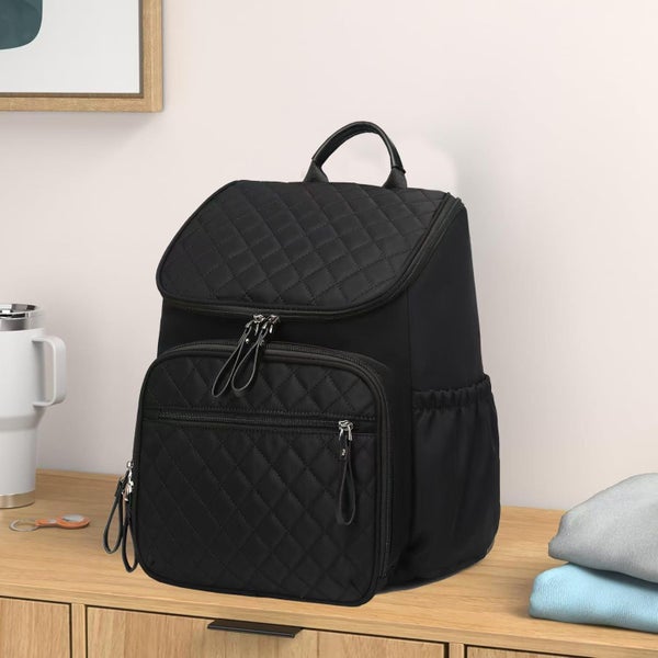 Large Diaper Backpack with Stroller Straps Waterproof Travel Bag Insulated Carousel 7