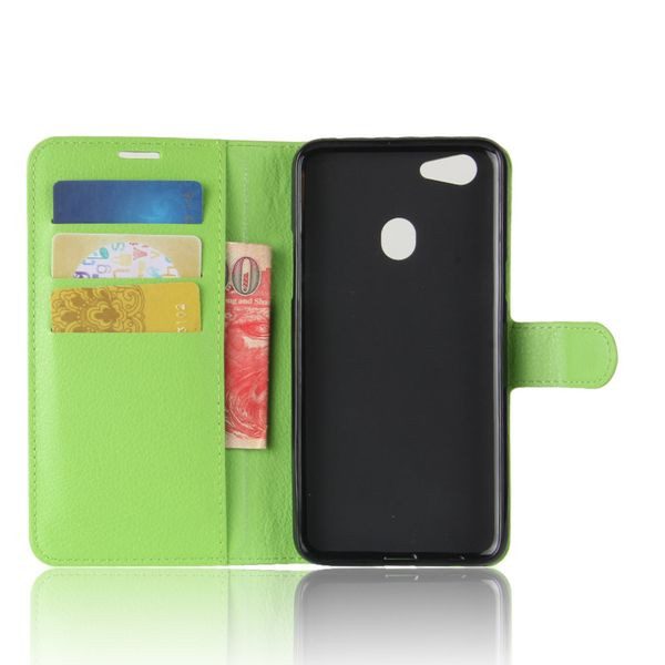 Oppo A73 Pu Wallet Case [Green] Carousel 2