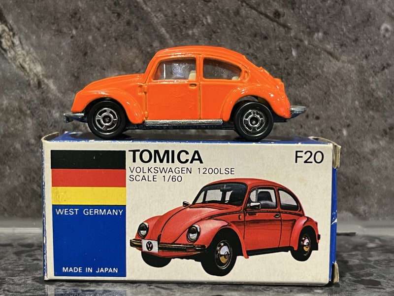 VOLKSWAGEN BEETLE (Orange) Tomica Made in JAPAN #12 Carousel 1