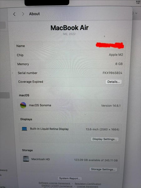 Macbook Air 13" M2 || 8GB Ram || 256GB SSD || Perfect Condition63917031775873111