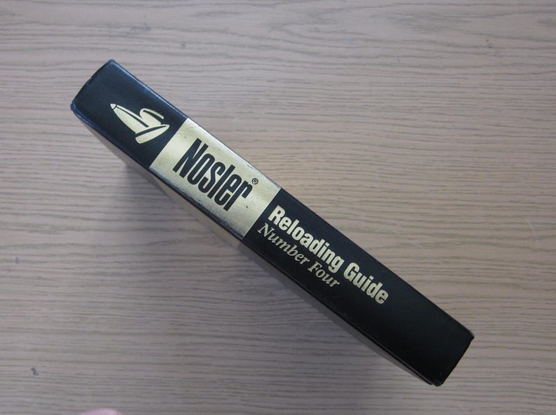 NOSLER RELOADING GUIDE, NUMBER FOUR - HARDCOVER BOOK, 722 PAGES, PUB. 199664465345555202111