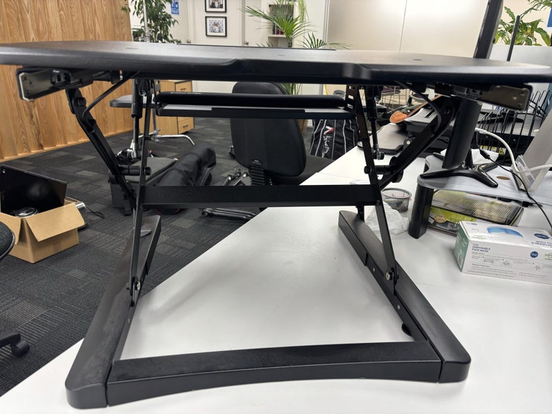 Make any desk a stand-up desk! Arise Deskalator Height Adjustable Stand Carousel 5