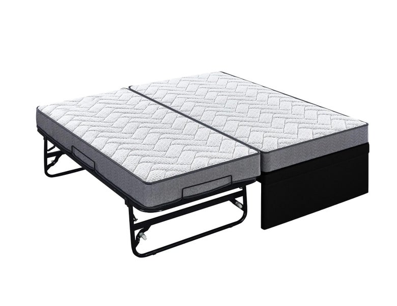 Trundler Bed With Mattress Set Pop-Up Carousel 1