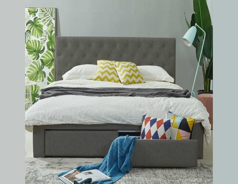 Double Bed With Storage 2 Drawers Carousel 1