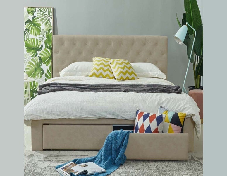 Double Bed With Storage 2 Drawers Carousel 1