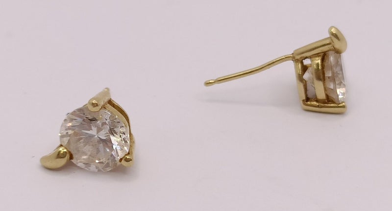 9CT YG CZ EARRINGS #B18190476-6 Carousel 1