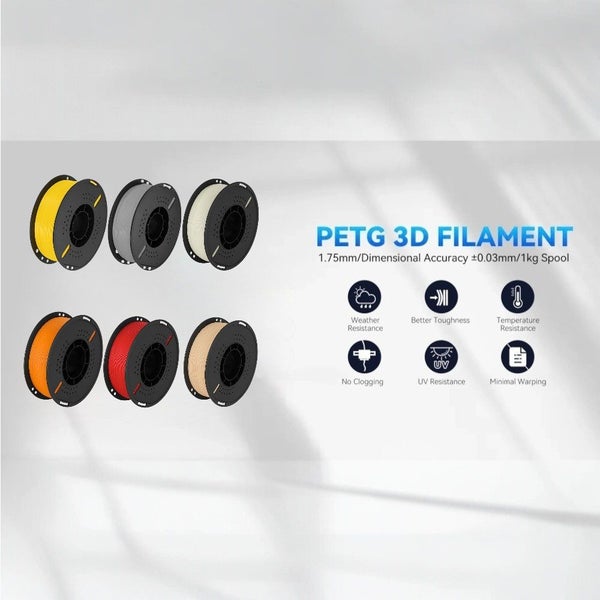 PETG 3D Printer Filament 1.75mm 1KG - Red Carousel 9