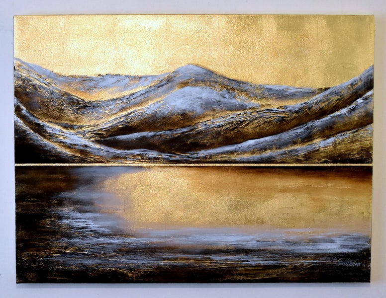 FIORDLAND WHISPERING LIGHT - GOLD LEAF - EXTRA LARGE Carousel 1