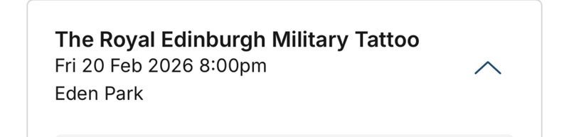 Military Tattoo Auckland Friday 20th Feb 2026 x 4 tickets Carousel 2