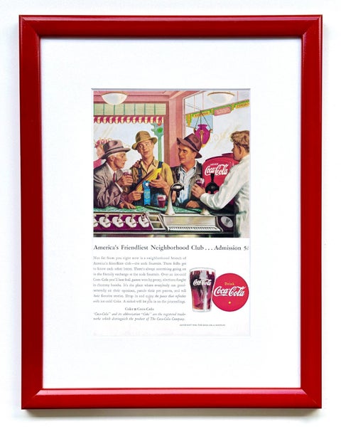1940s-1950s Coca Cola Collection | Vintage Wall Art | Framed Print 1/15 Carousel 1