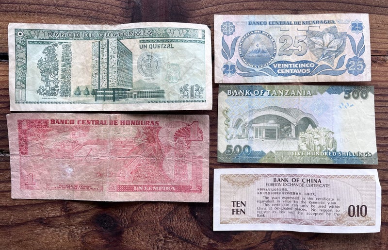 Assorted Foreign Bank Notes Carousel 5