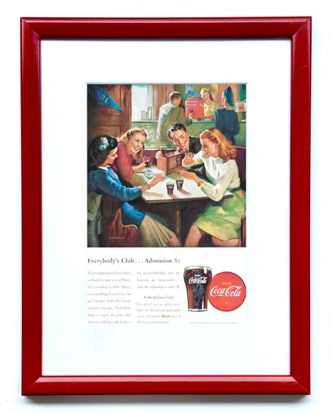1940s-1950s Coca Cola Collection | Vintage Wall Art | 15 Framed Prints Carousel 1
