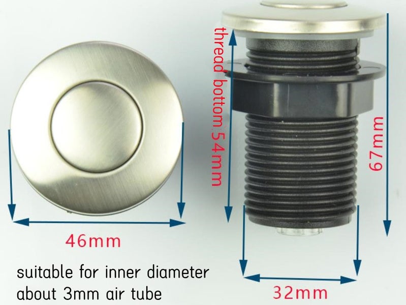 32mm Waste Disposal Air Switch Food Disposal Air Switch Kit Kitchen Sink Top Was Carousel 2