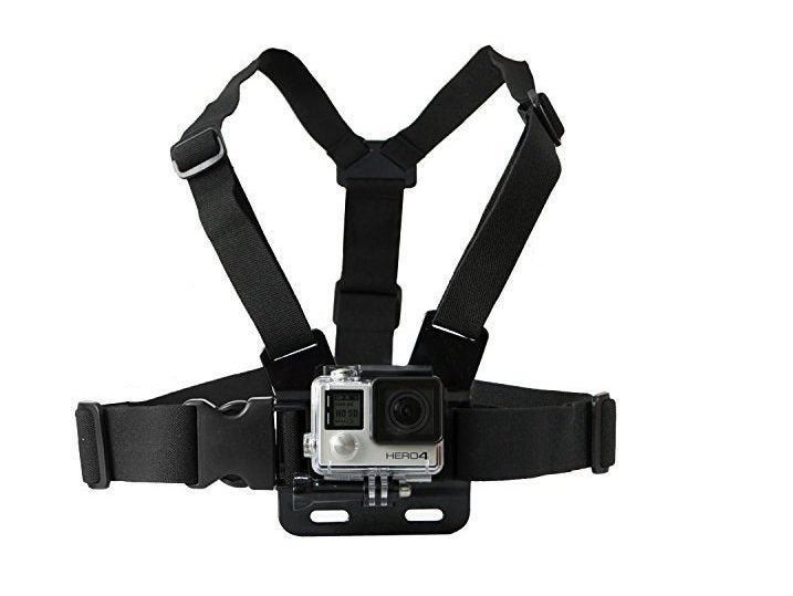 Action Camera Chest Strap Mount Chest Strap Harness Mount Kit Adjustable Chest H Carousel 1