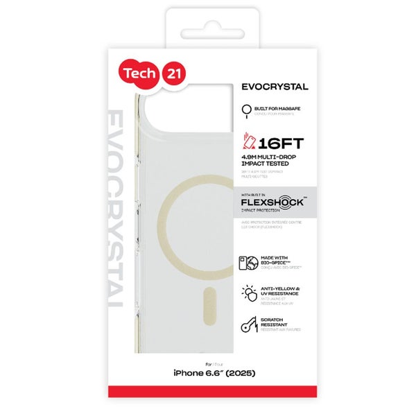 Tech21 EvoCrystal MagSafe Case for iPhone Air- Metallic Gold Carousel 3
