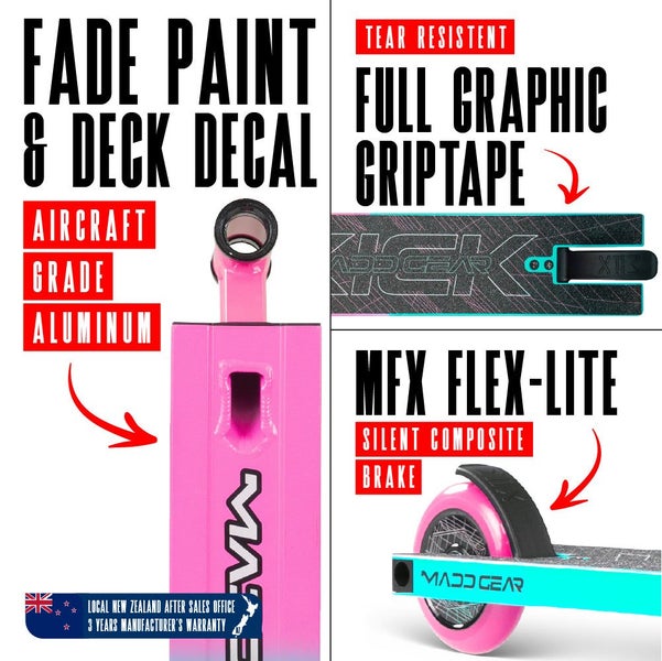 MADD GEAR KICK PRO-X SCOOTER PINK / TEAL Carousel 2