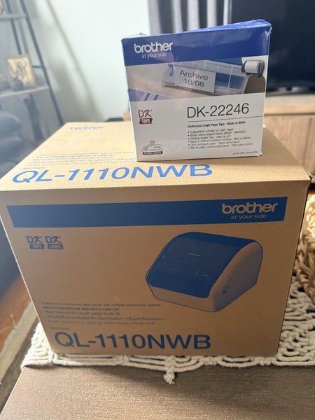 Brother QL1110NWB Wireless Label Printer – Mint Condition + Bonus Roll63938038241539110
