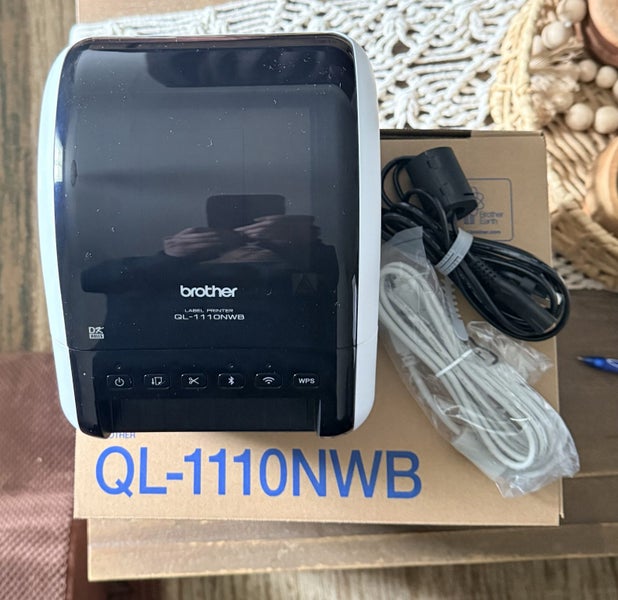 Brother QL1110NWB Wireless Label Printer – Mint Condition + Bonus Roll63938038241539111