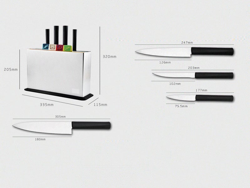 Chopping Board with knives set Chopping Board set Carousel 6