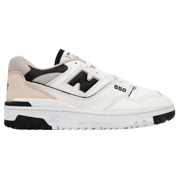 Mens New Balance 550 White/ Black Athletic Shoes Carousel 1