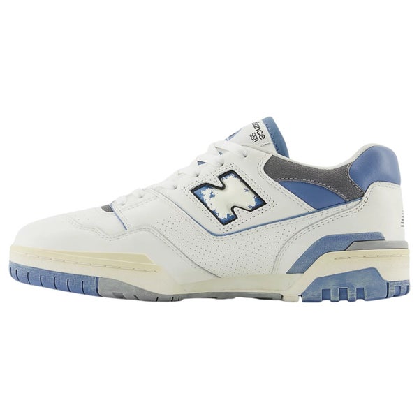 Mens New Balance 550 White/ Blue Athletic Shoes Carousel 2