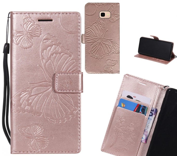 Galaxy J4 Plus case Embossed Butterfly Wallet Leather Case Carousel 1