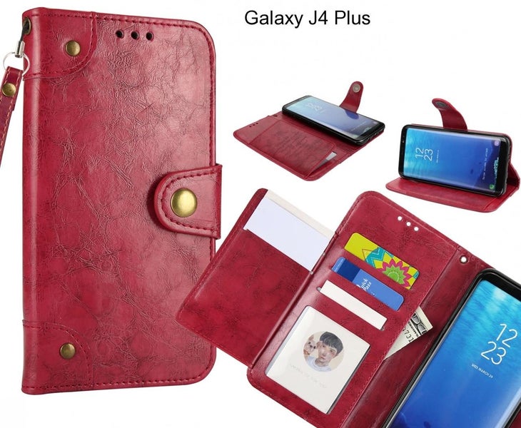 Galaxy J4 Plus case executive multi card wallet leather case Carousel 1