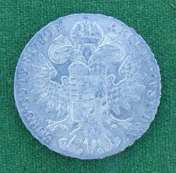 1780 Dated Austrian Maria Theresa THALER (MTT) 1 Oz. Solid SILVER Trade Coin Carousel 1