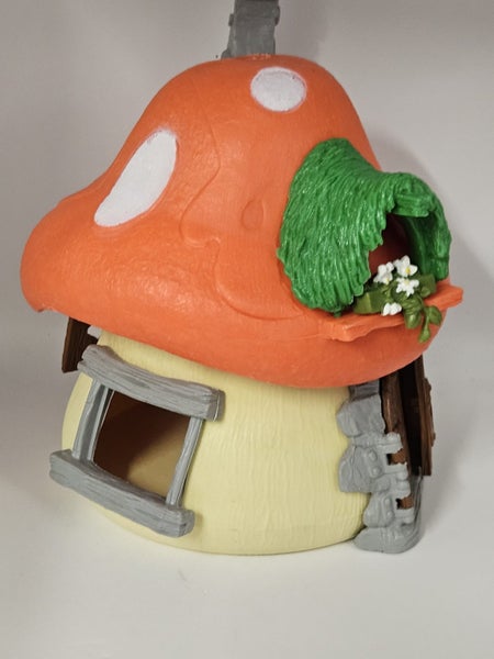 Vintage Smurf Mushroom House – Schleich, Made in West Germany Carousel 2