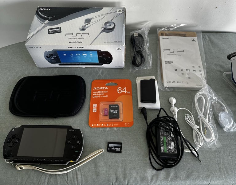 PSP 1000 – Piano Black Value Pack | 64GB | Fully Set Up Carousel 1