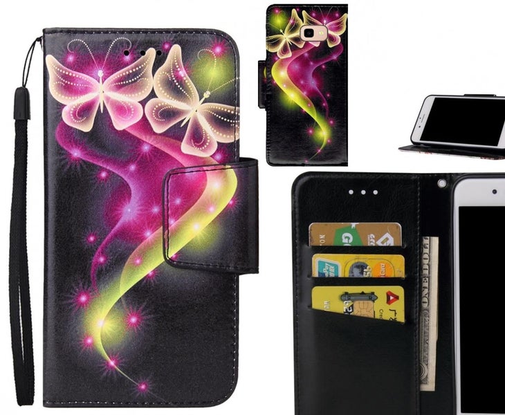 Galaxy J4 Plus Case wallet fine leather case printed Carousel 1