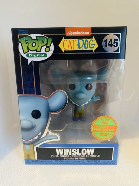 Funko Pop! Digital Nickelodeon Cat Dog Winslow #145 LE 1800 Carousel 1