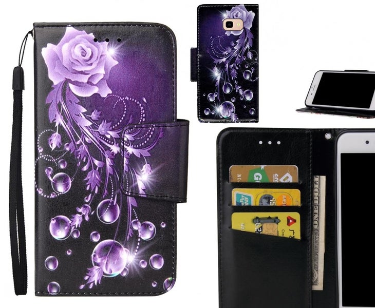 Galaxy J4 Plus Case wallet fine leather case printed Carousel 1