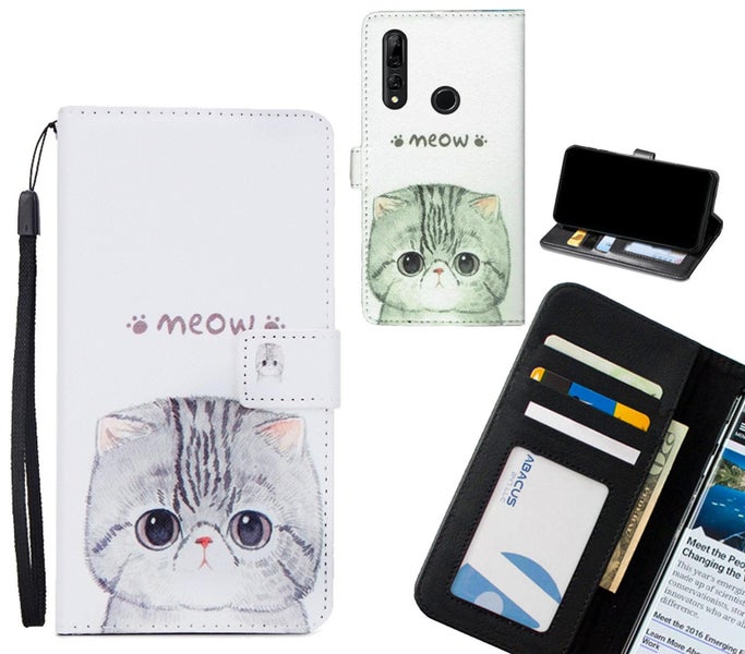 Huawei Y9 Prime 2019 case 3 card leather wallet case printed ID Carousel 1